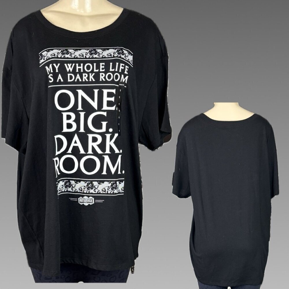Ripple Junction 1/XL Black Beetlejuice My Dark Room Graphic Short Sleeve Tee